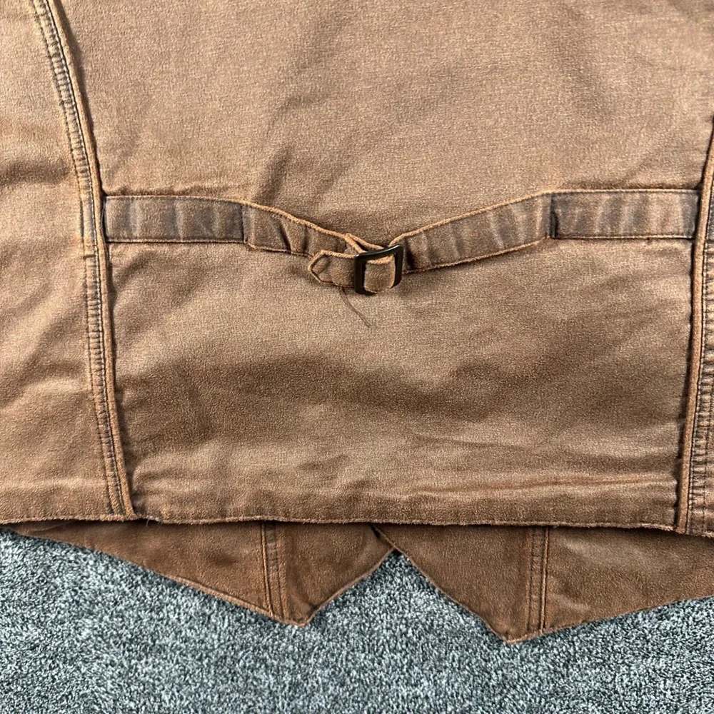 Outback Trading Company Montana Vest Mens Large Brown Western Fleece Lined